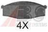 A.B.S. 36954 OE Brake Pad Set, disc brake